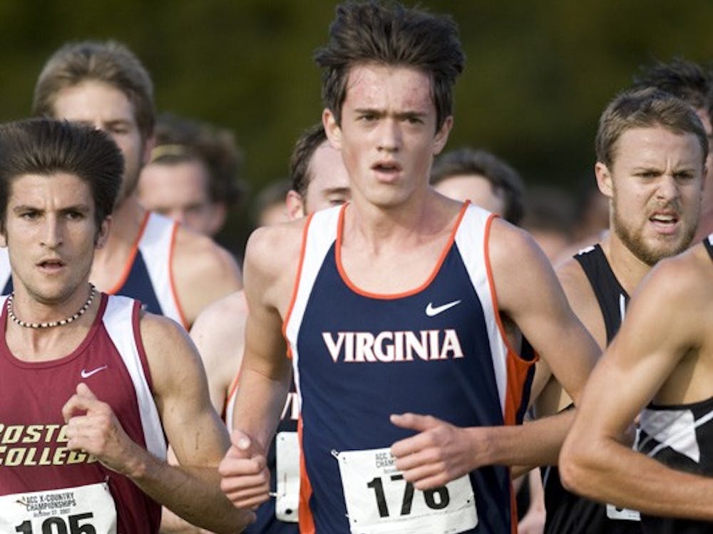 Virginia Cavaliers Emil Heineking (176)..The Atlantic Coast Conference Cross Country Championships were held at Panorama Farms near Charlottesville, VA on October 27, 2007.  The men raced an 8 kilometer course while the women raced a 6k course.