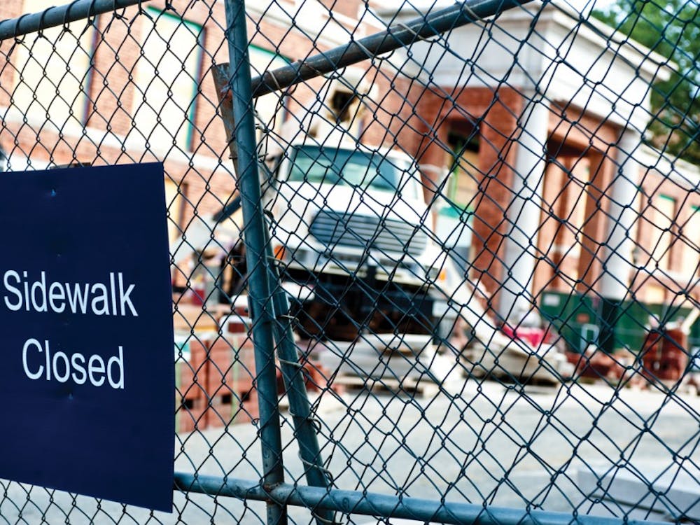 Students returned to school this week to find Grounds altered by construction
projects that took place during the summer recess.