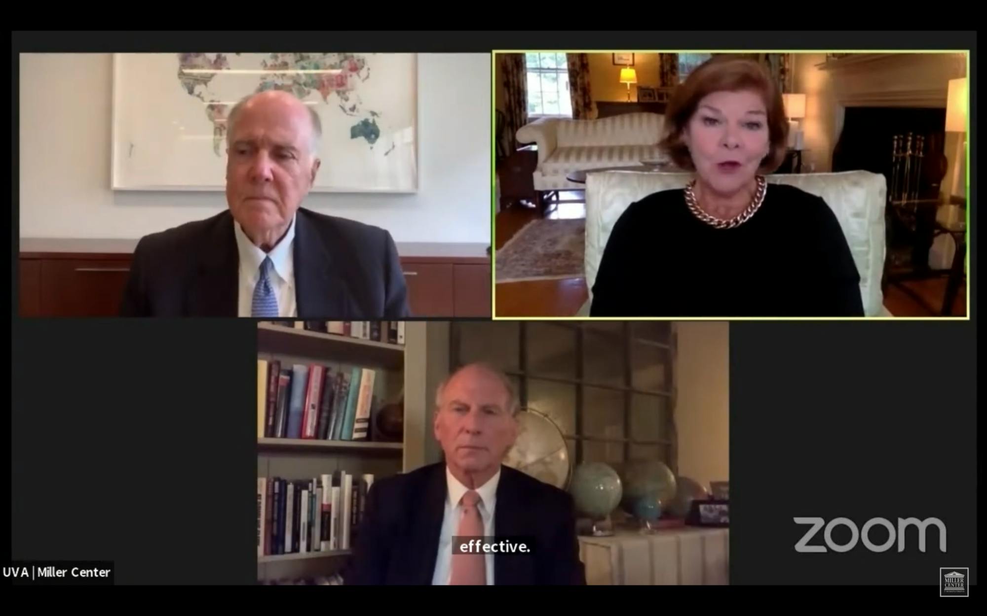 Ann Compton, former White House correspondent for ABC News, moderated the discussion between former National Security Advisor Tom Donilon and Richard Haass, president of the Council on Foreign Relations. 