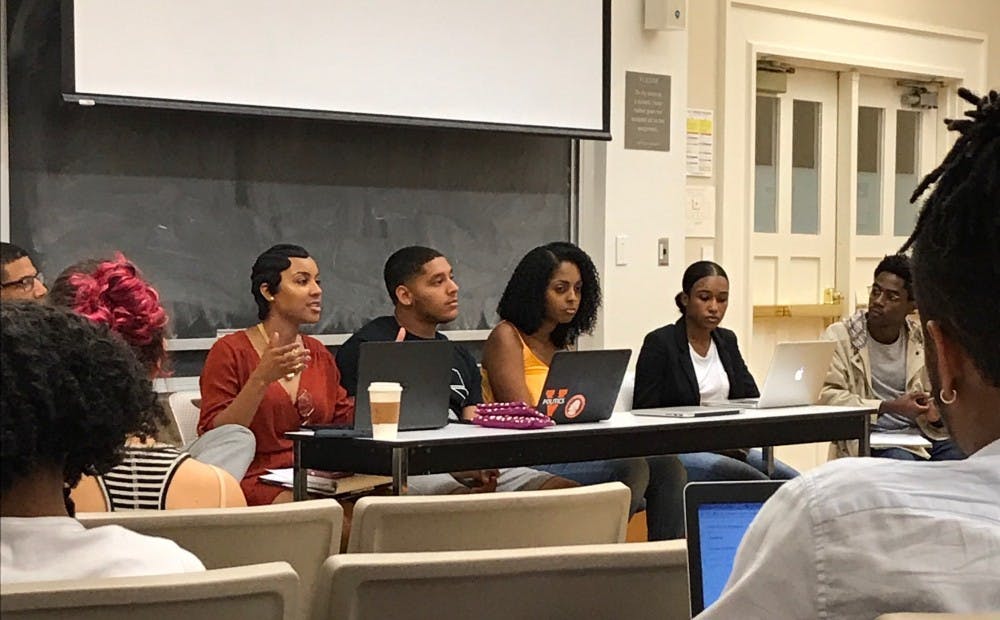A panel of leaders from minority student groups on Grounds addressed student concerns and brainstormed how to increase minority enrollment at the University.