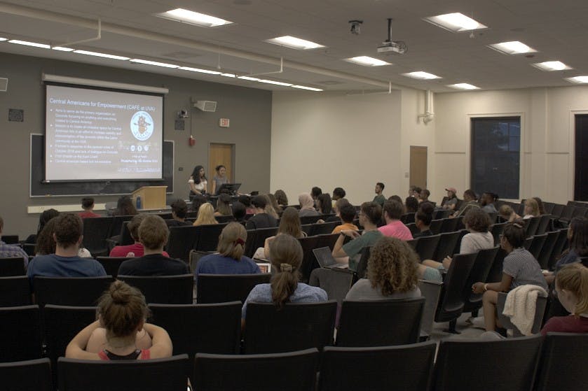 The fourth annual Disorientation event was co-hosted by the Living Wage Campaign, U.Va. Students United and PLUMAS.