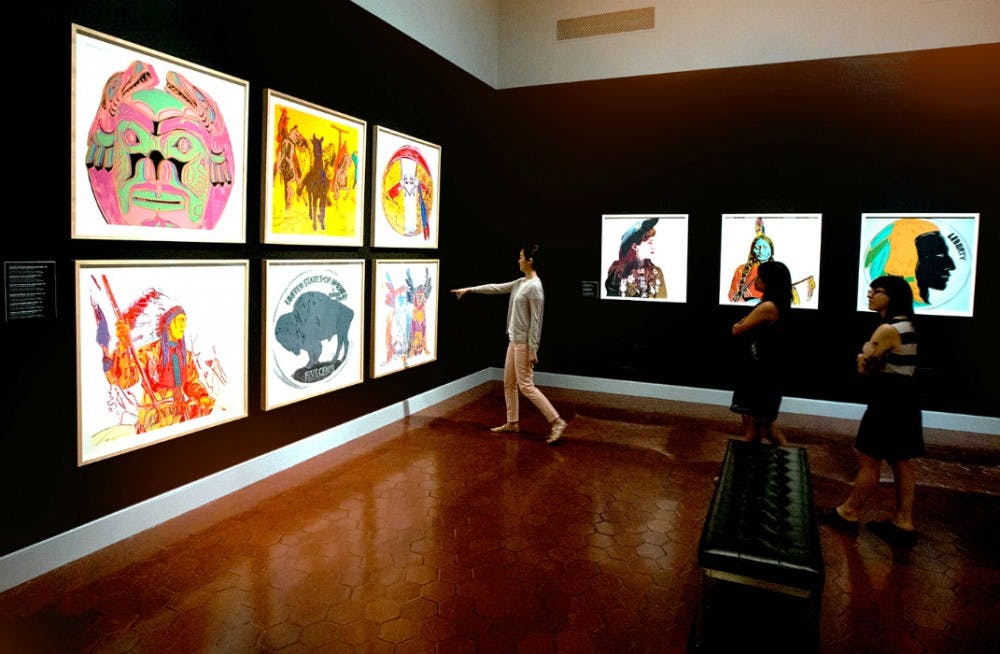 <p>Subjects of the Warhol prints include Venus, Saint Apollonia, Liza Minnelli, Marilyn Monroe and a series of cowboys and Indians.</p>
