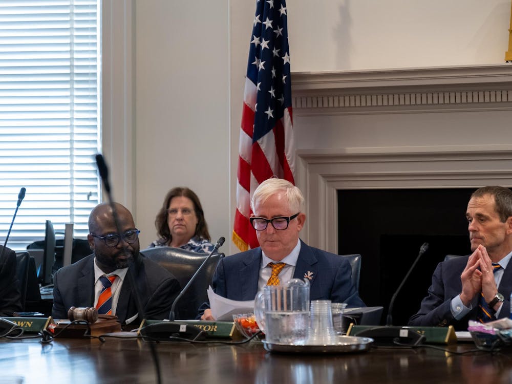 Henry bestowed the Crockett Award upon Board Rector Robert Hardie.