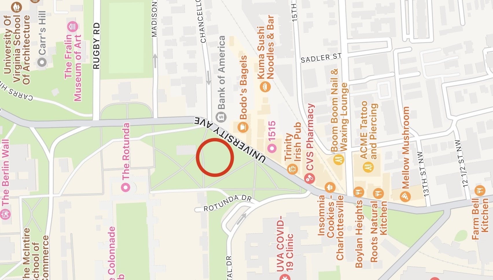 According to the report, a stabbing took place in the rear of the 1600 block of University Avenue where the victim and a group of other individuals were gathered.