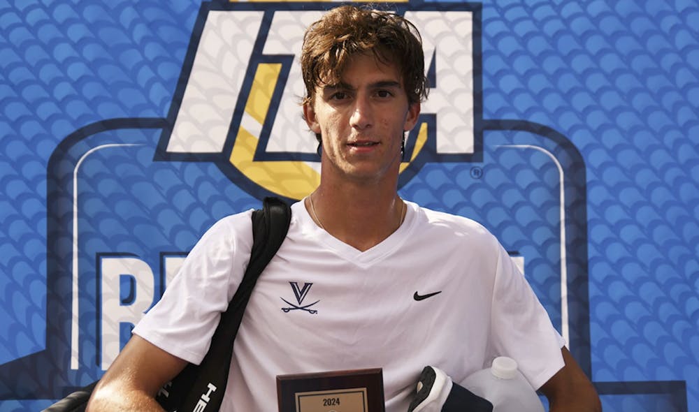 Dylan Dietrich poses with the runner-up trophy.