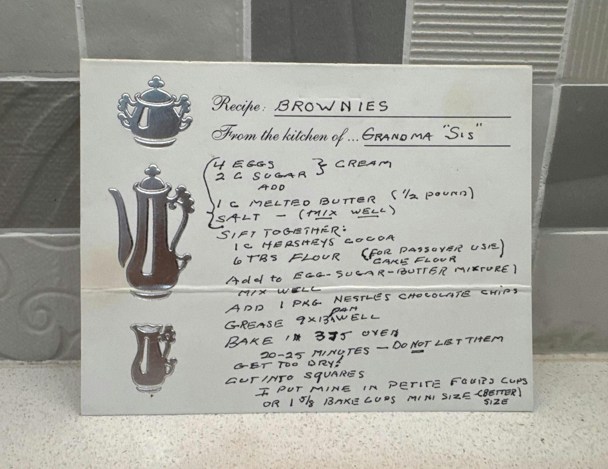 I hope every bite gives you a taste of my See’s Candy-loving, Yiddish-adoring, feisty great-grandma “Sis” and makes you feel like part of my favorite Passover tradition.