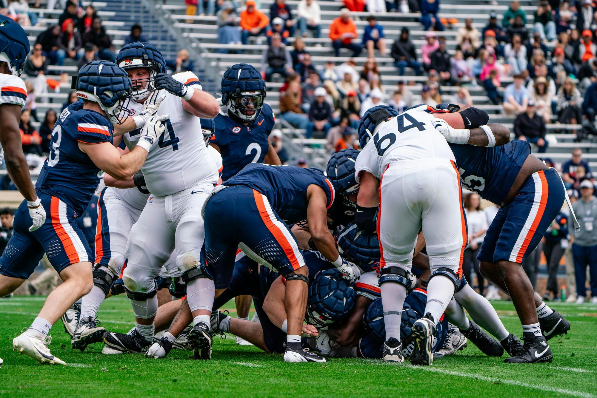 Virginia added a crop of experienced linemen.