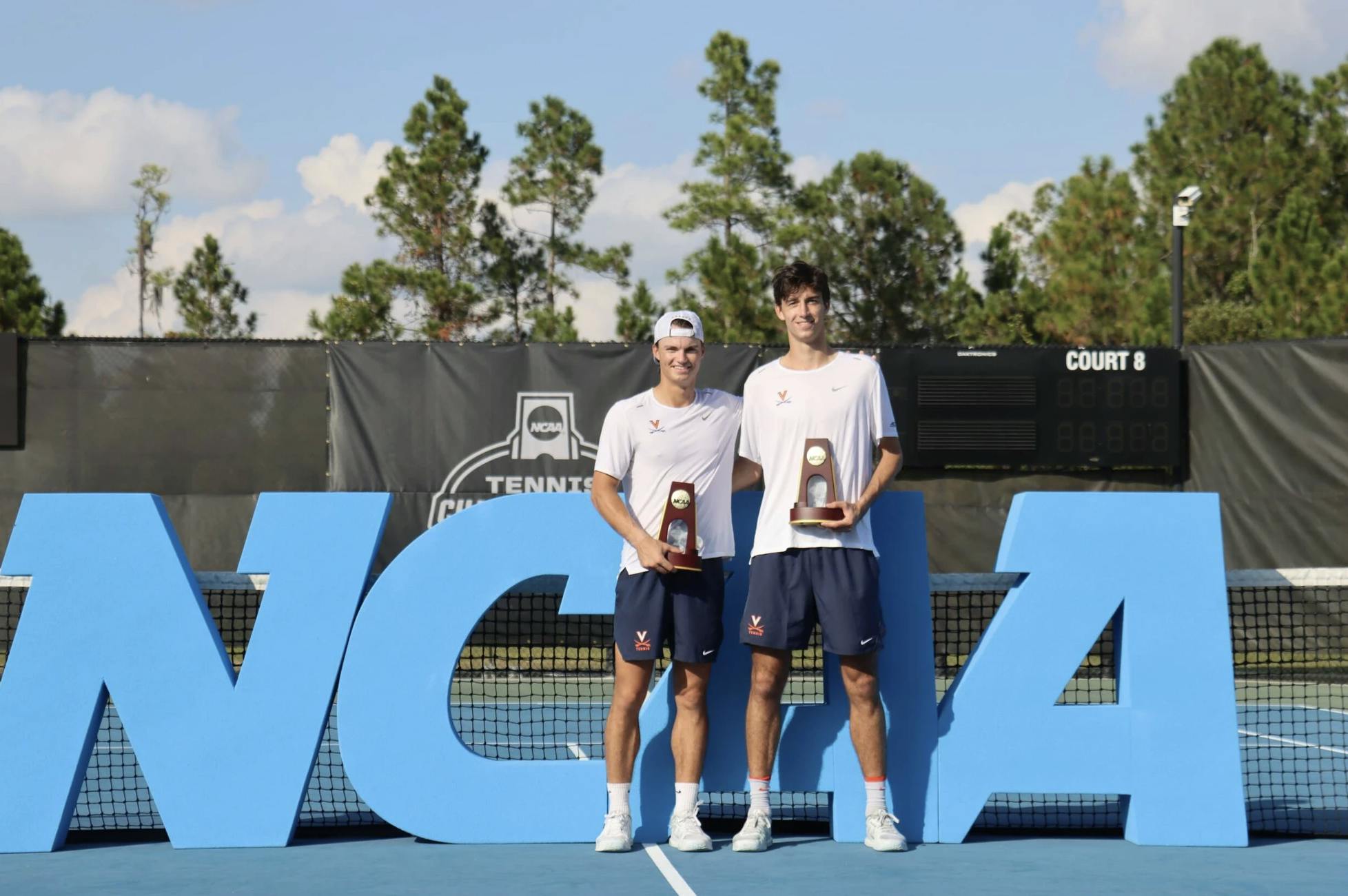 The duo clinched the NCAA doubles title Nov. 23.