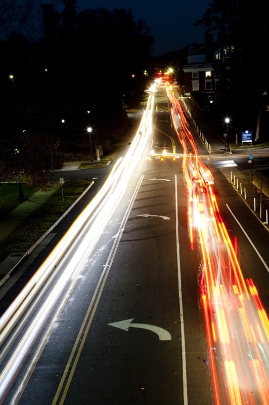 	Picture of traffic on Route 29 from the McCormick Road Bridge.