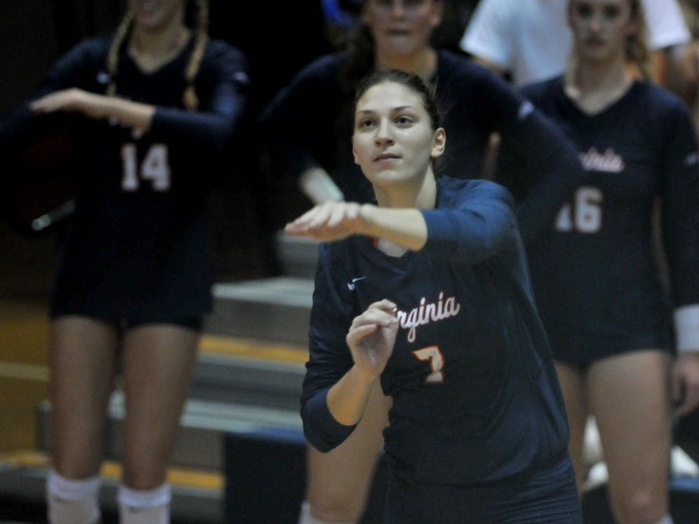 Sophomore right side hitter Jelena Novakovic had 16 kills in Virginia's 3-1 loss to Virginia Tech.&nbsp;