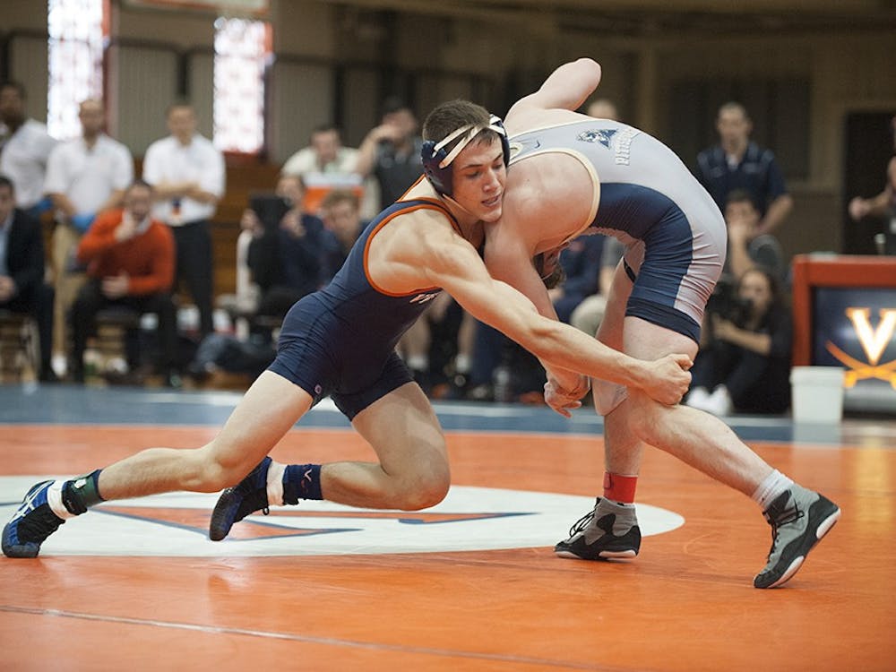 Junior George DiCamillo and his Virginia teammates wrestle  at the Cliff Keen Invitational this weekend in Las Vegas.&nbsp;