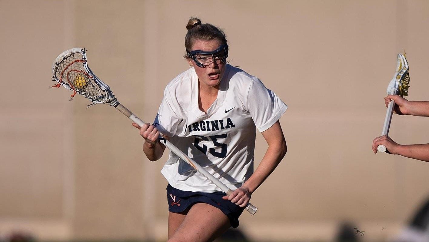Sophomore midfielder Courtlynne Caskin scored four goals in the first half for the Cavaliers.