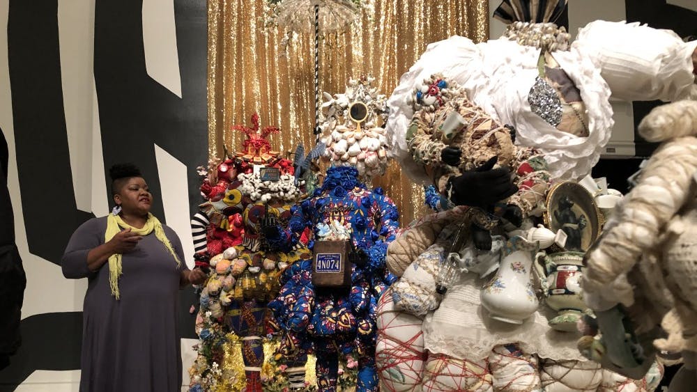 Vanessa German's installation, "sometimes.we.cannot.be.with.our.bodies." is on display at the Fralin through July 7. 