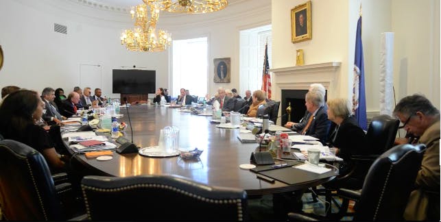 The Board of Visitors is the University's governing body.&nbsp;