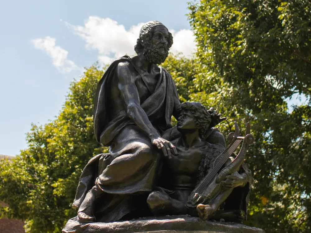 Security footage shows a subject climbing the statue, placing a noose around the neck and leaving the area on foot. 