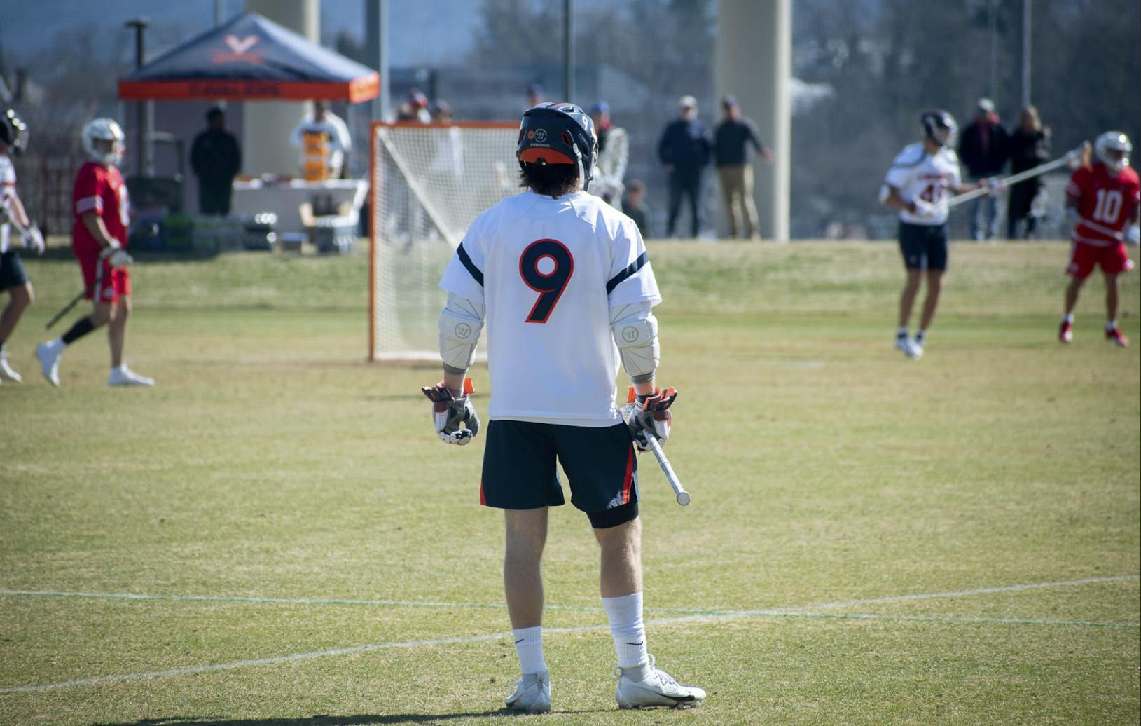 Millon looks on as the Cavalier offense strikes against Ohio State.