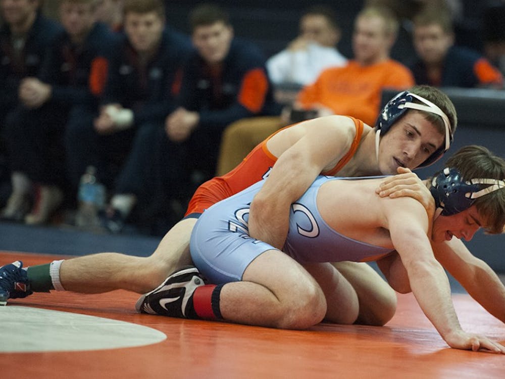 Senior George DiCamillo is ranked No. 10 nationally in the 141 pound weight class going into Virginia's match this weekend against No. 11 Michigan. 