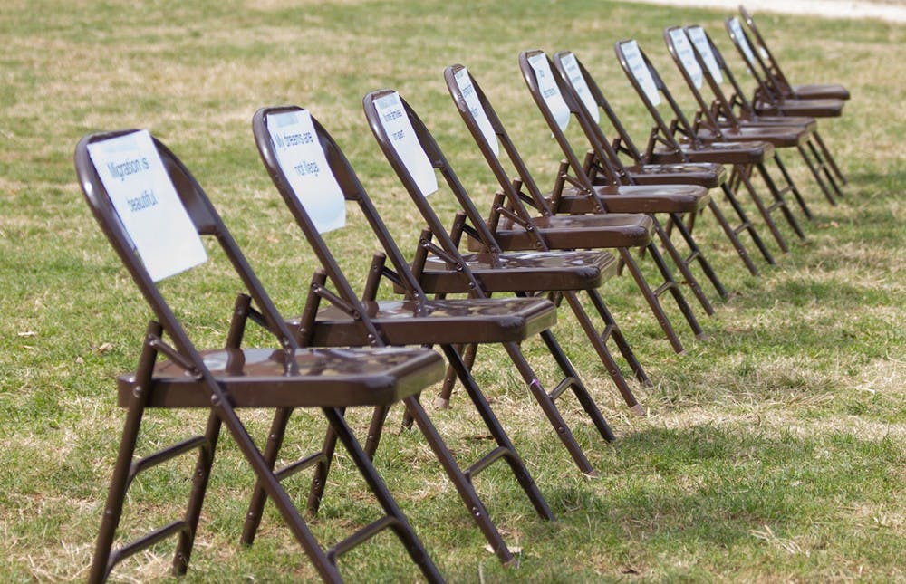 DREAMers on Grounds hosted a walk-out to bring attention to immigration reform.