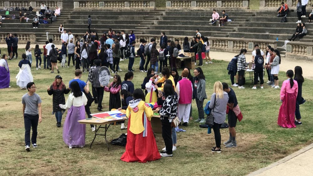 Participants at Korea Day were encouraged to visit each booth and learn about a Korean tradition or play a game.