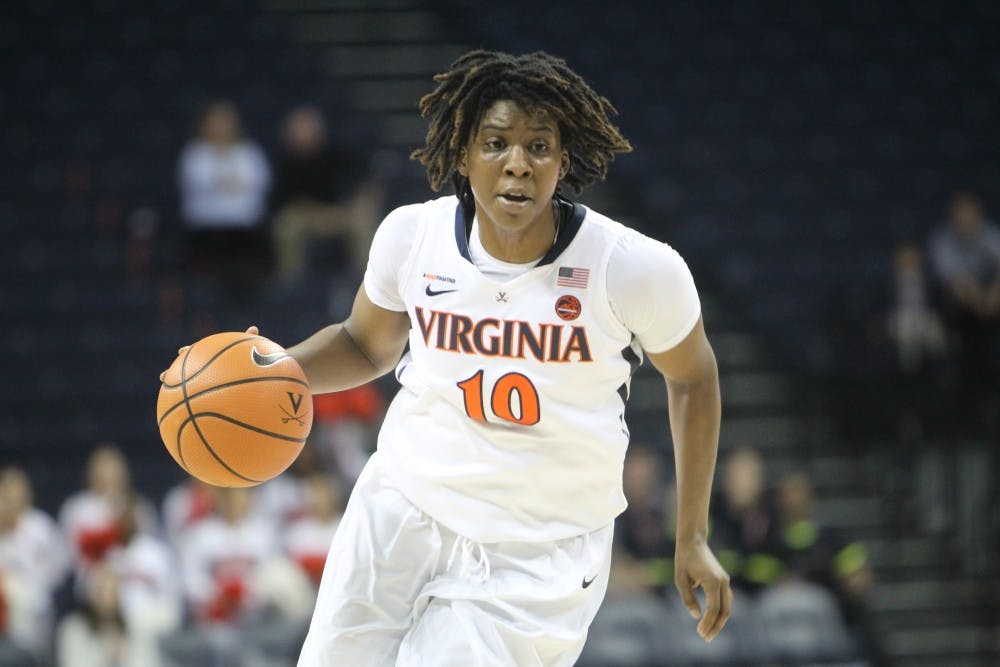 <p>Senior guard J’Kyra Brown came off the bench for the Cavaliers to score a team-high 18 points with four three-point field goals.&nbsp;</p>