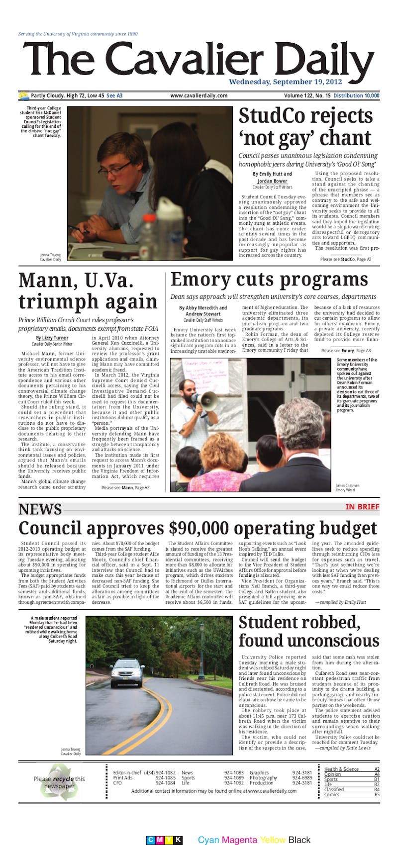 Wednesday, September 19, 2012