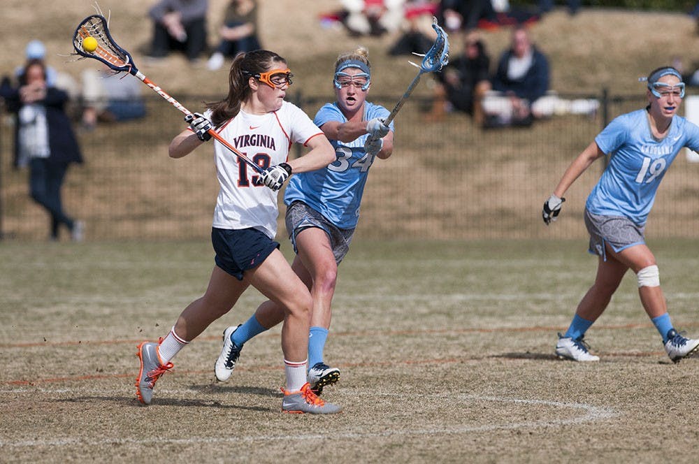 	<p>Senior midfielder Maddy Keeshan scored a hat-trick in Virginia&#8217;s 13-8 win against No. 6 Notre Dame. Keeshan&#8217;s goal with 20:30 left to play gave the Cavaliers their largest lead of the game at 10-3.</p>