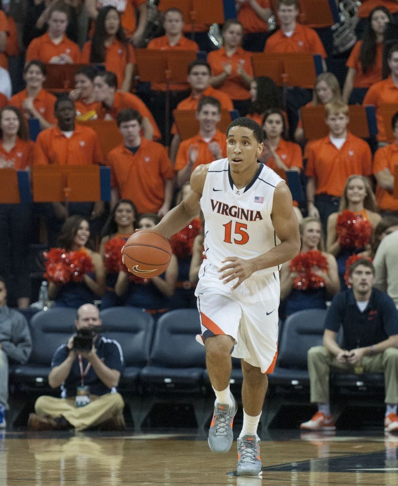	Despite 17 points from Malcolm Brogdon, Virginia fell to No. 23 Duke, 69-65.