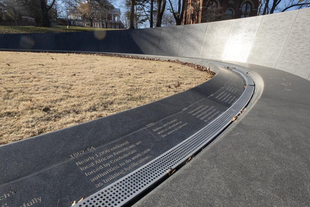 A memorial for enslaved laborers was built near the Rotunda, honoring the contribution of hundreds who built and suffered for this University.