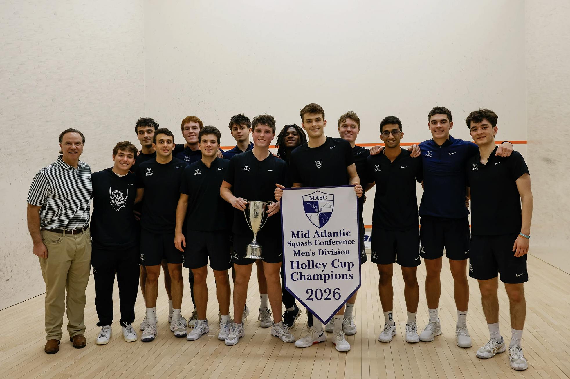 The Virginia men won the conference championship on their home court.