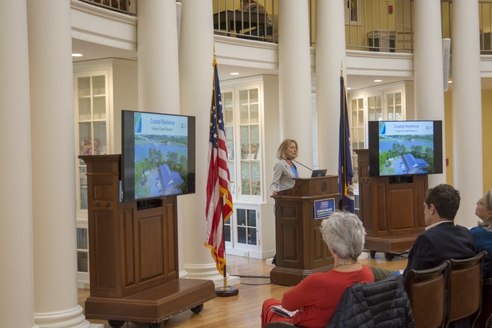 Ten faculty members from a range of departments came together at the summit to highlight the importance of research and innovation in food, technology, public policy, climate change and nitrogen emissions.&nbsp;