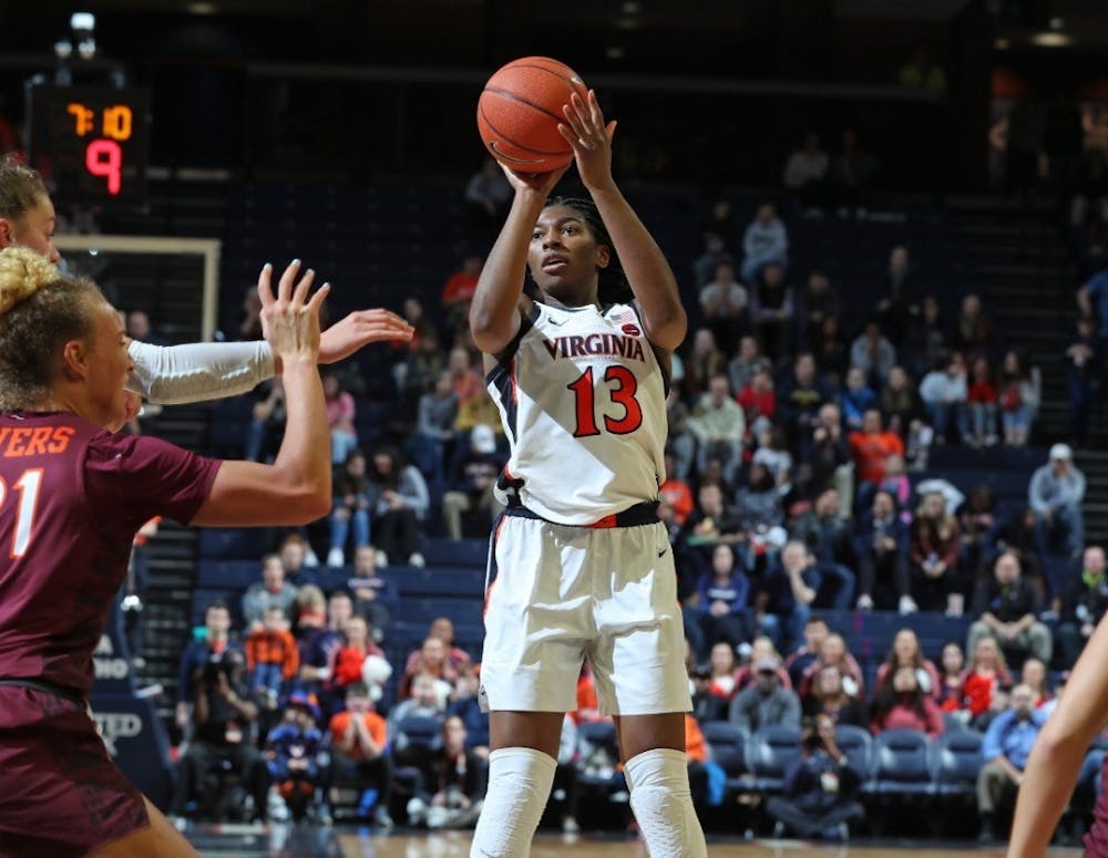 <p>Cavalier star senior guard Jocelyn Willoughby had 17 points and six rebounds, but it wasn't enough to down the Hokies.&nbsp;</p>