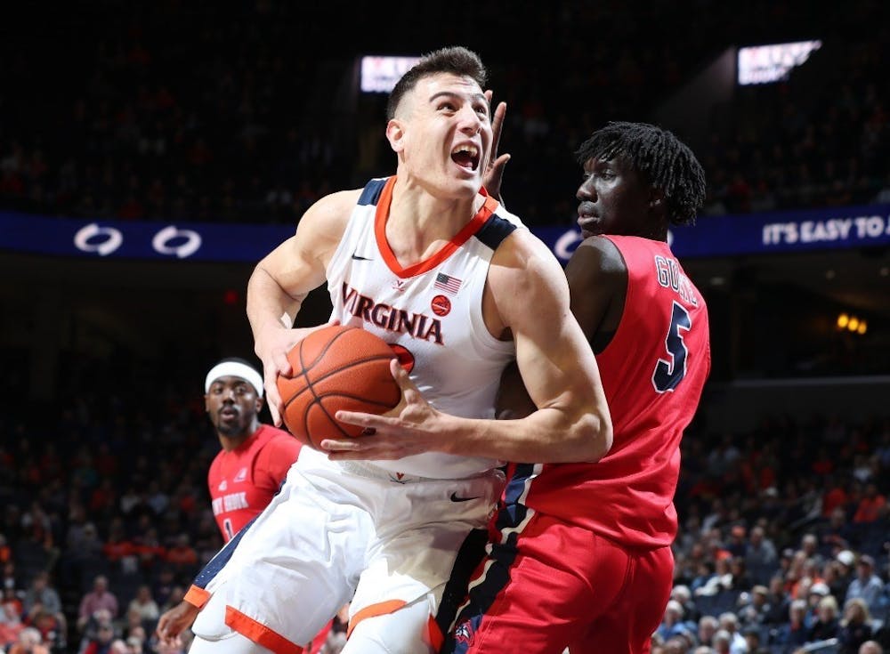 <p>Redshirt freshman center Francisco Caffaro started for the first time in his career Wednesday</p>