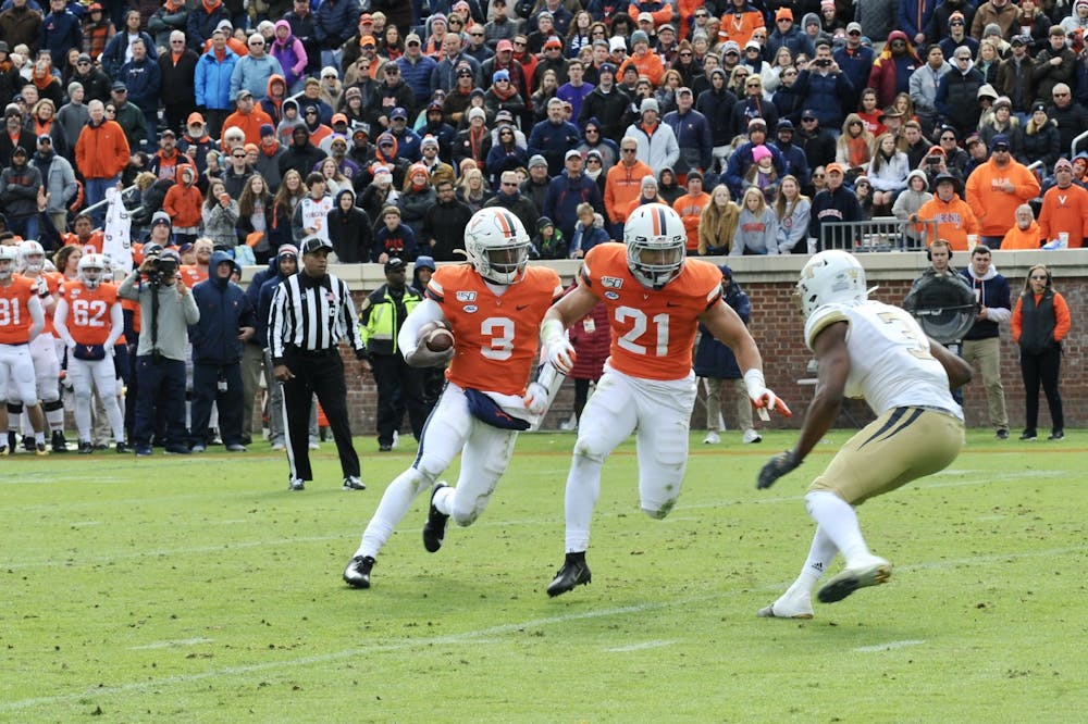 <p>Senior quarterback Bryce Perkins threw for 258 yards and ran for 106 more in a win against Georgia Tech.</p>