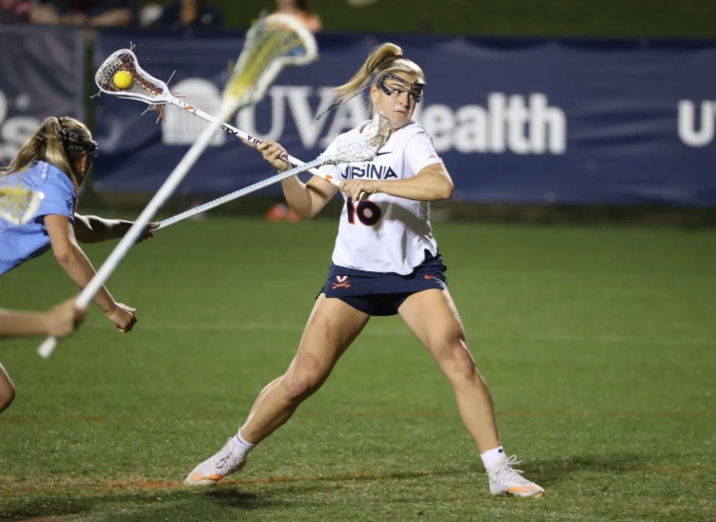 Virginia senior attacker Ashlyn McGovern completed a hat-trick against North Carolina Thursday night.