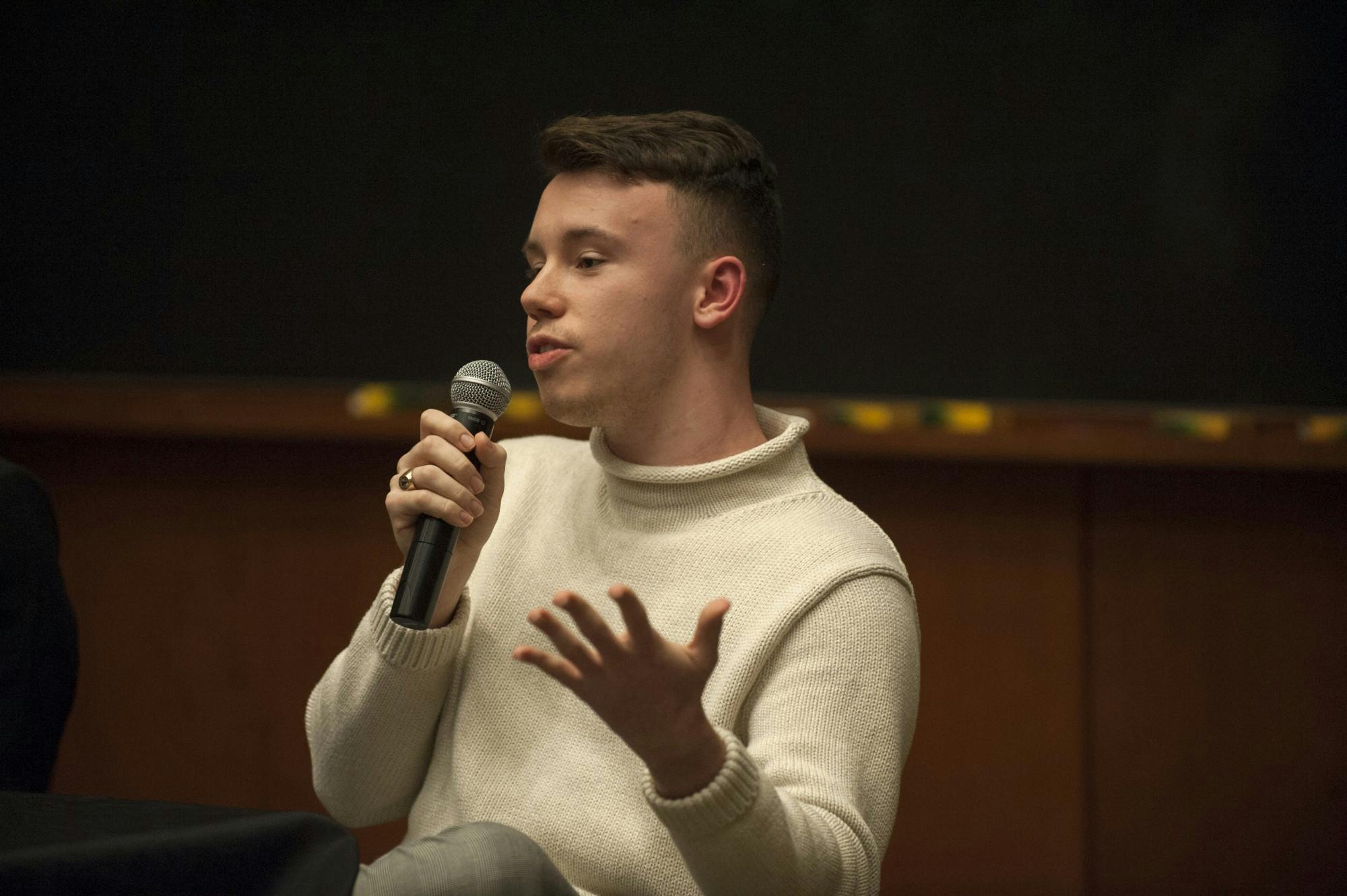 Third-year College student Hunter Wagenaar withdrew his campaign for Student Council president during a live candidate forum.
