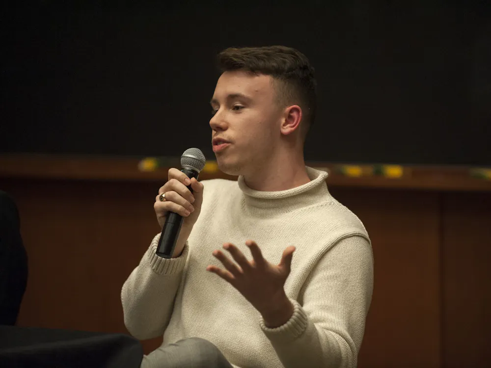 Third-year College student Hunter Wagenaar withdrew his campaign for Student Council president during a live candidate forum.