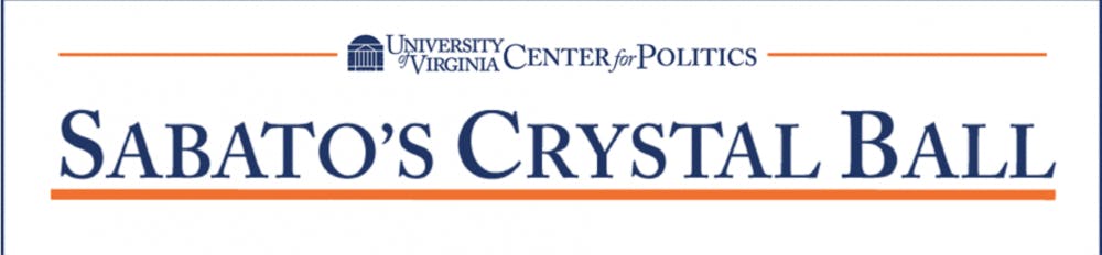 Sabato’s Crystal Ball provides analysis and predictions for presidential, Senate, House and gubernatorial elections.