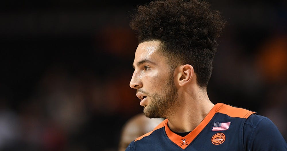 <p>Senior point guard&nbsp;London Perrantes played his final game for Virginia in Saturday's loss to Florida.&nbsp;</p>