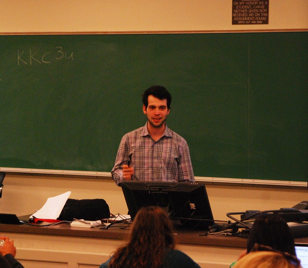 <p>Representative Body Chair Abraham Axler addressed the Council on the University of Oklahoma's recent scandal </p>