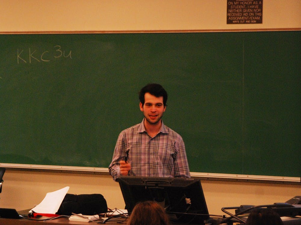 Representative Body Chair Abraham Axler addressed the Council on the University of Oklahoma's recent scandal