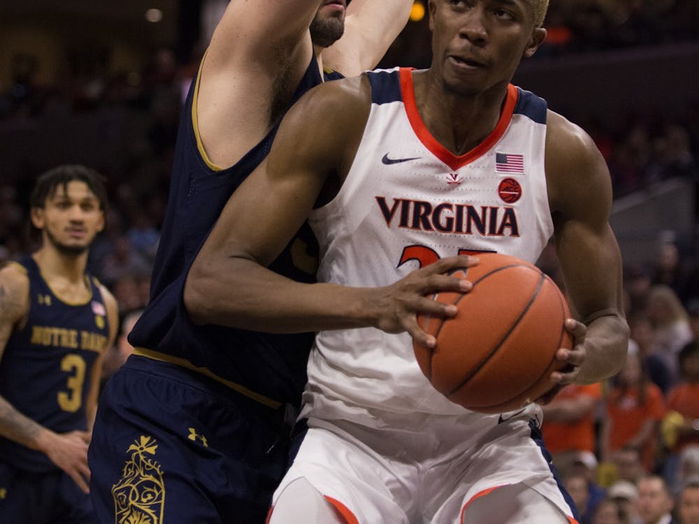 Senior forward Mamadi Diakite was instrumental for Virginia on both the offensive and defensive ends — scoring 20 points while shutting down John Mooney, Notre Dame All-ACC senior forward.