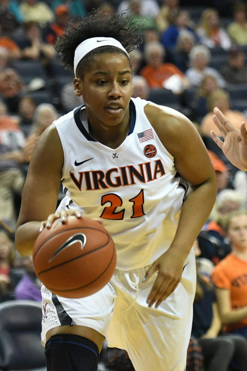 <p>Junior forward Lauren Moses recorded six points and a team-high eight boards in the win over Virginia Tech.&nbsp;</p>