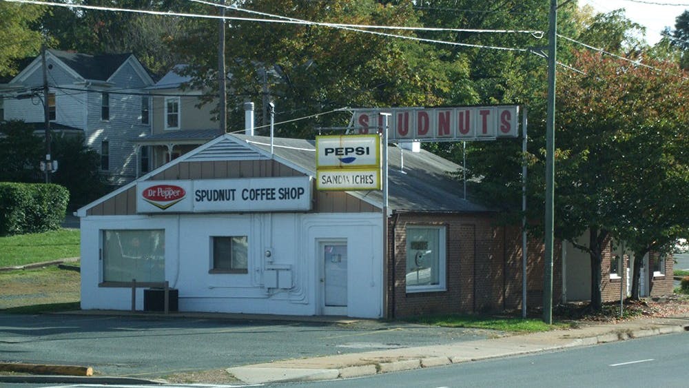 Spudnuts is located on Avon Street, near downtown Charlottesville.&nbsp;
