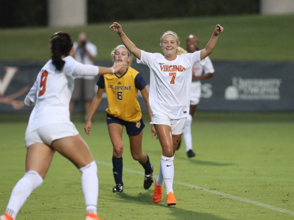 Sophomore forward Alexa Spaanstra scored a long-distance goal against West Virginia.