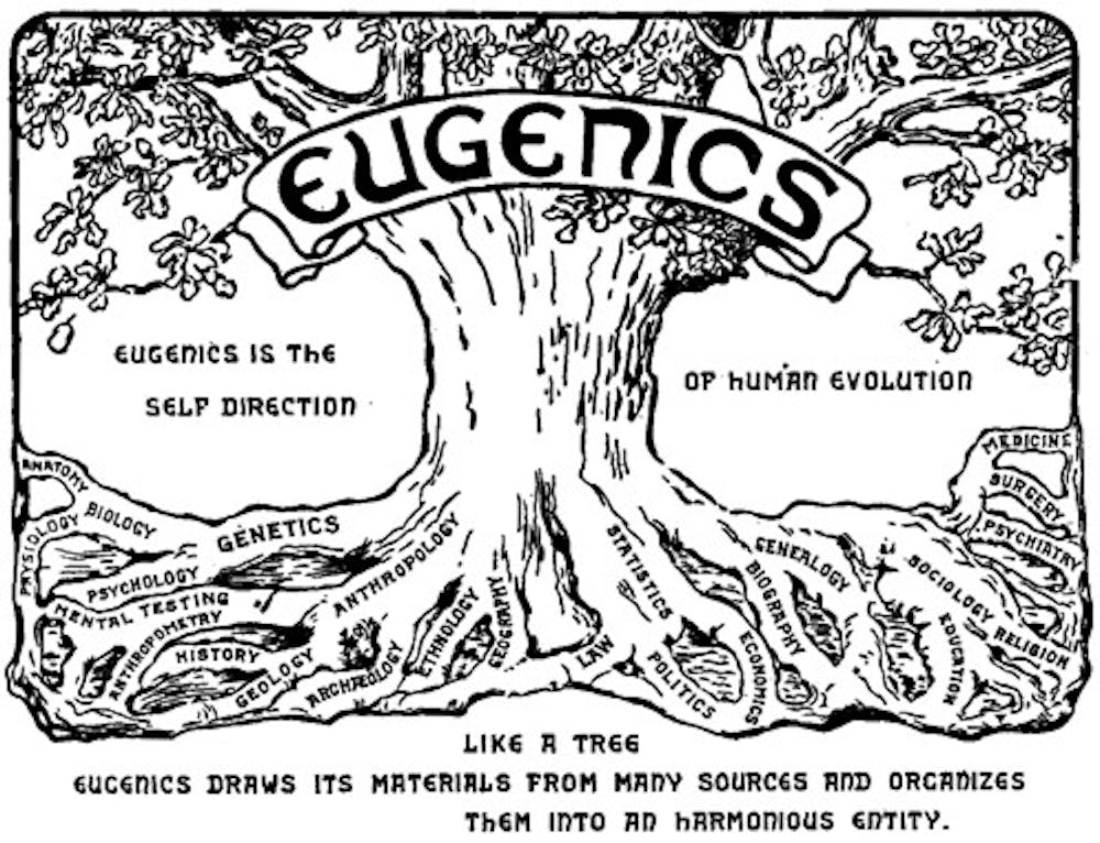 <p>Historically, eugenic theory focuses on inferiorities based on race, class and disability.</p>