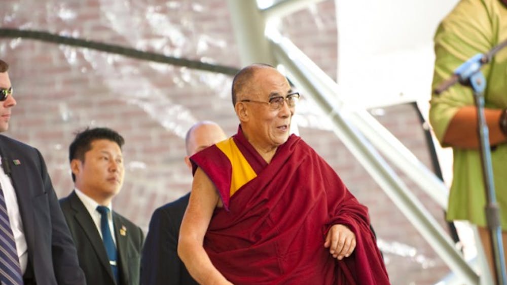 	The 14th Dalai Lama, Tenzin Gyatso at the inTellos Wireless Pavilion