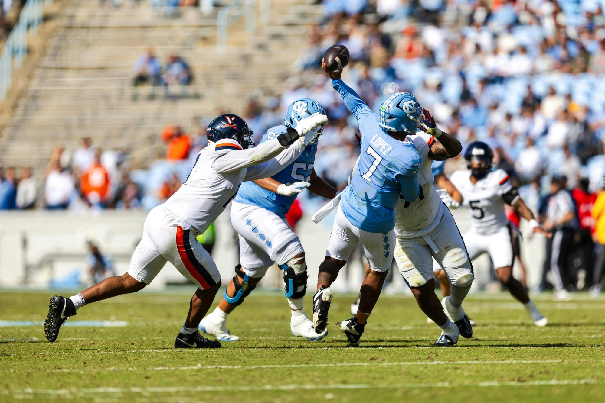 With the game on the line, Virginia's defense stood firm.