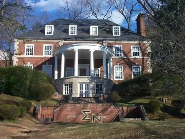 Sigma Nu fraternity house.
