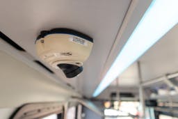 The most recent change to address concerns of security is the addition of cameras on buses