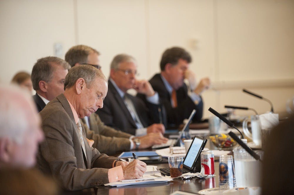 	The Board of Visitors (above) met last Thursday and Friday to approve graduate tuition rates, among other things.